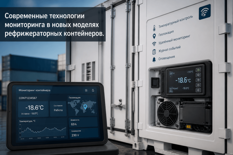 Современные технологии мониторинга в новых моделях рефрижераторных контейнеров