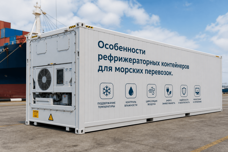 Особенности рефрижераторных контейнеров для морских перевозок
