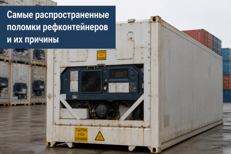 Самые распространенные поломки рефконтейнеров и их причины